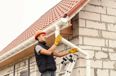 Pose et remplacement de gouttières à Parnay